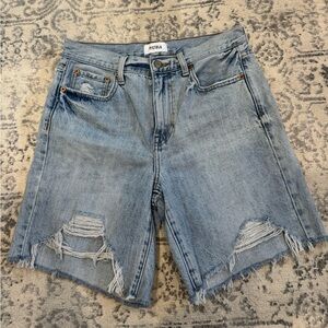 Pistola Women's Kelly 90s Skater Shorts - Distressed Light Blue